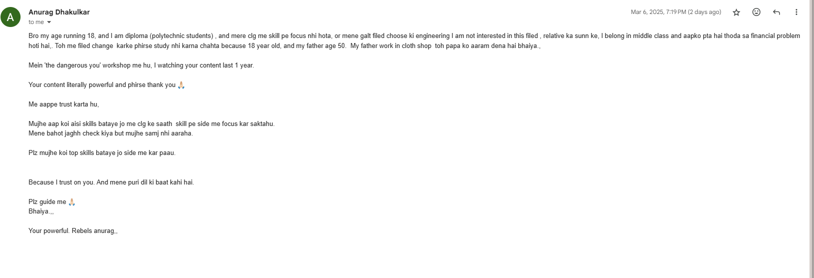 Student review
